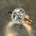 Aquamarine Elegant Ladies Ring