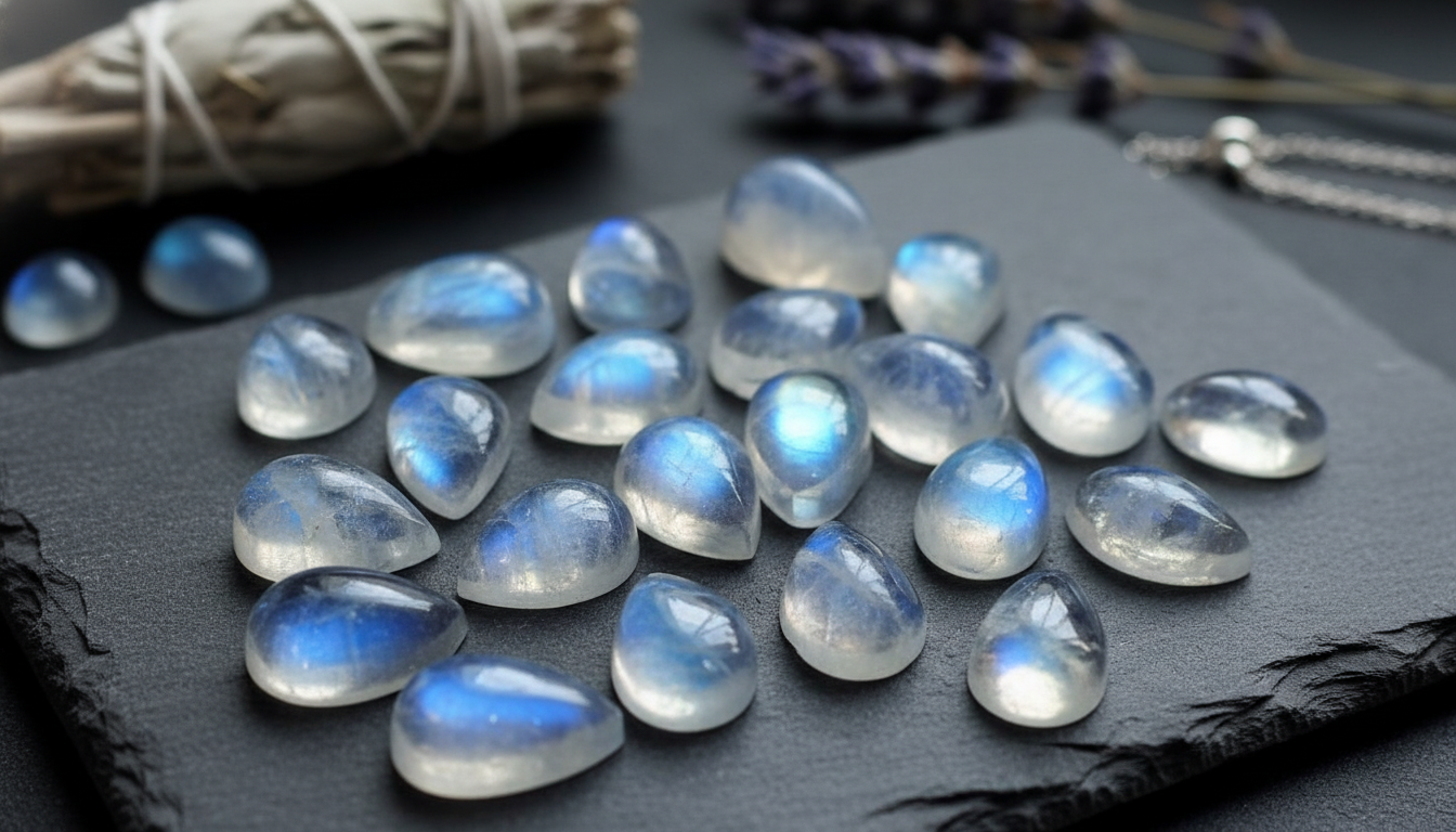 Moonstone, the earthy stone seals