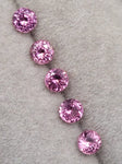 4.0 mm  Natural Pink Sapphire Set of 5  Unheated