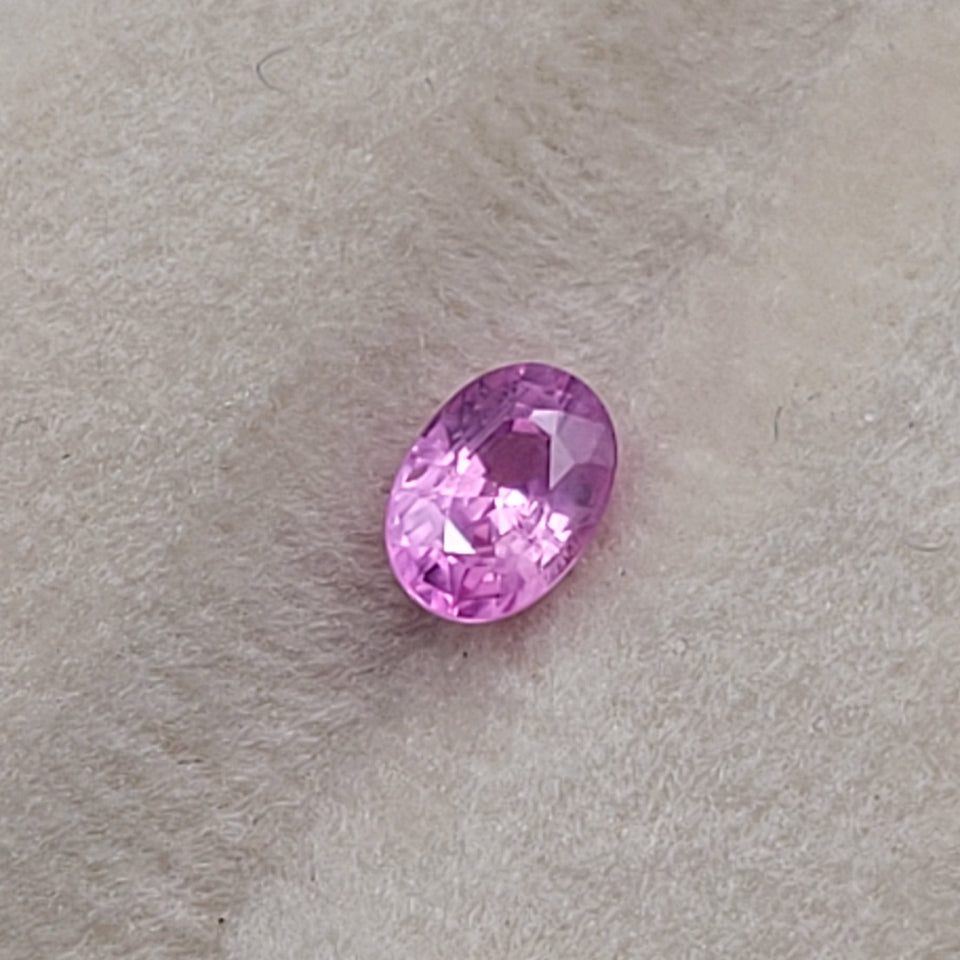 0.51 CT Natural Pink Sapphire - Unheated3_grey_background