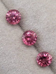 5.1 mm  Natural Padparadscha Set of 3  Unheated