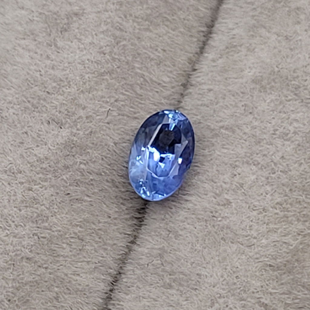 1.12 CT Natural Blue Sapphire - Unheated_grey_background