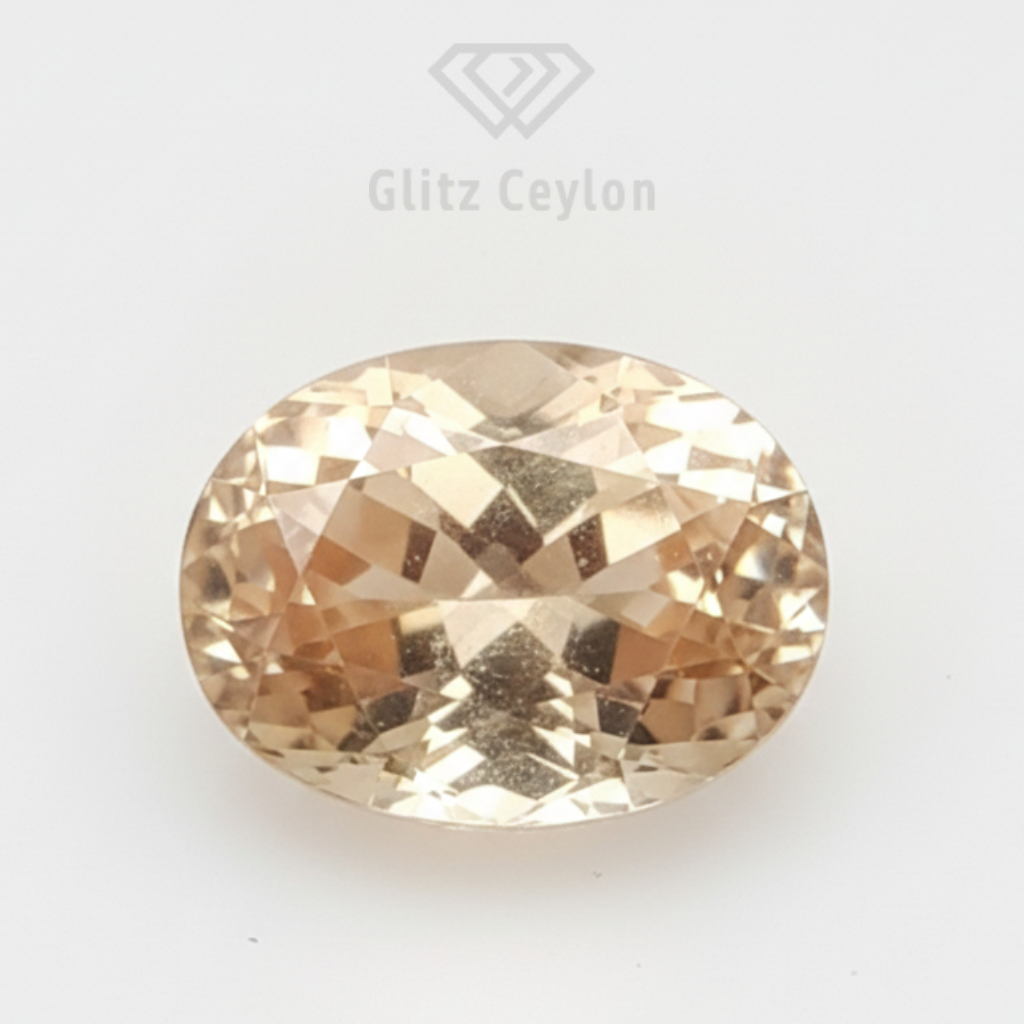 1.15 CT Natural Peach Sapphire - Unheated_white_background