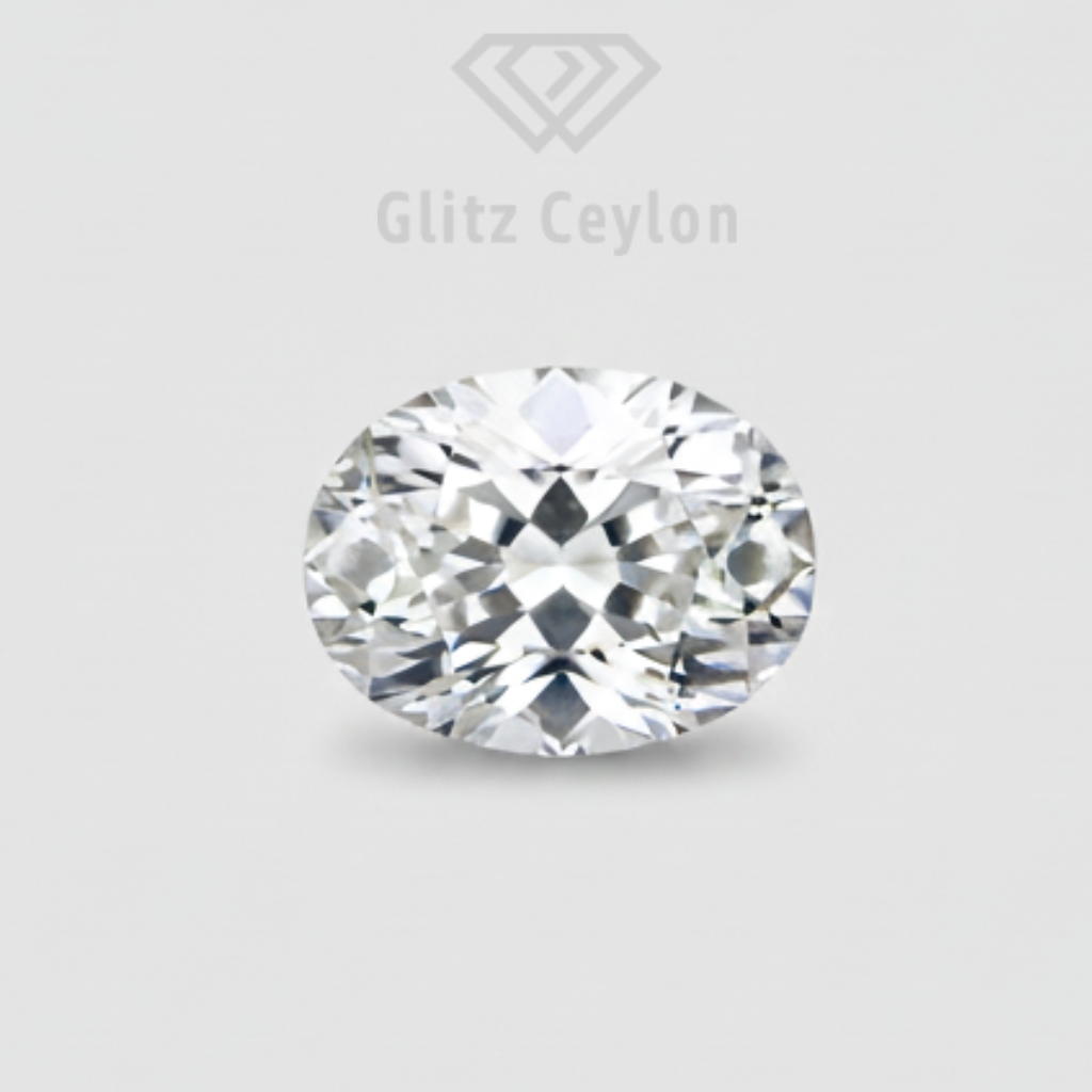 1.25 CT Natural White Sapphire - Unheated_white_background