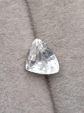 1.25 Carat  Natural White Sapphire  Unheated