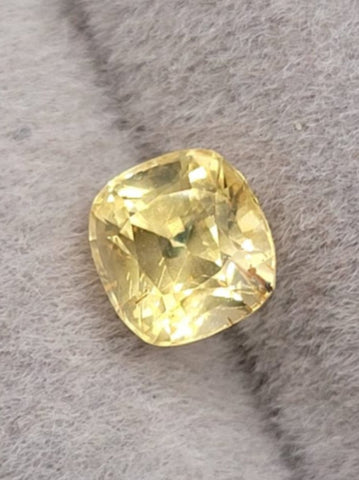 1.30 Carat  Natural Yellow Sapphire Unheated