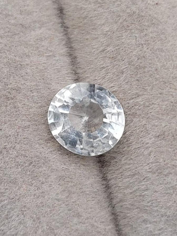 1.50 Carat  Natural White Sapphire  Unheated