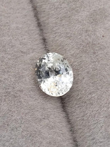 1.50 Carat  Natural White Sapphire  Unheated