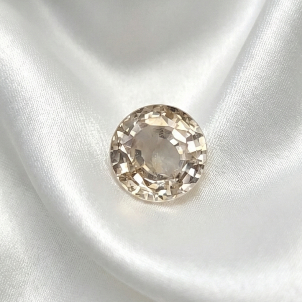 1.70 CT Natural Peach Sapphire - Unheated_silky_background