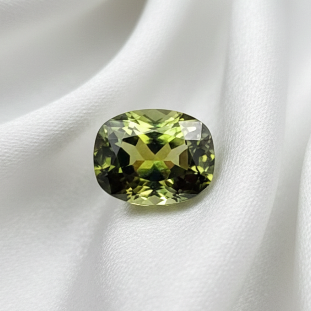 2.20 CT Natural Green Sapphire - Unheated_silky_background