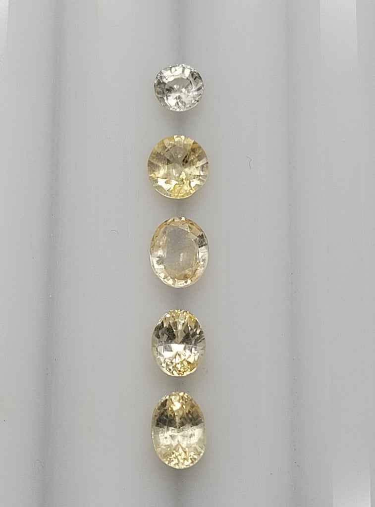 3.70 CT Natural Yellow Sapphire Lot - Unheated_white_background