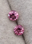 3.7 mm  Natural Pink Sapphire Pair Unheated