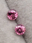 3.8 mm  Natural Padparadscha Pair Unheated