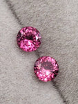 4.1 mm  Natural Ruby Pair Unheated