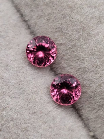 4.1 mm  Natural Ruby Pair Unheated