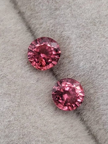 4.2 mm  Natural Ruby Pair Unheated