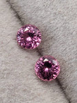 4.0 mm  Natural Pink Sapphire Pair Unheated