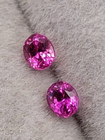 0.50 Carat Natural Pink Sapphire Pair Unheated