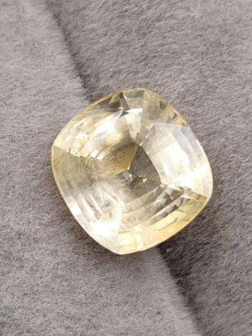 3.65 Carat  Natural Yellow Sapphire Unheated