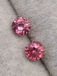 4.1 mm  Natural Padparadscha Pair Unheated