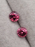 5.0 mm  Natural Ruby Pair Unheated