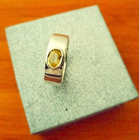 Yellow Sapphire - Gents Ring, Janaka, Gampaha, SRI LANKA