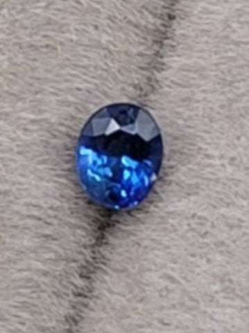 0.35 Carat  Natural Blue Sapphire  Unheated