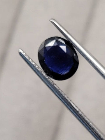 1.10 Carat  Natural Dark Blue Sapphire  Unheated