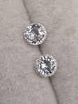 1.70 Carat  Natural White Topaz Pair