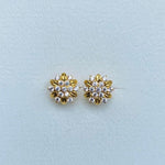 Flower Stud Earrings - USD 145