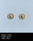 Flower Stud Earrings - USD 121