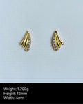 Shell Stud Earrings - USD 135