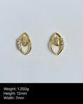 Spiral Stud Earrings - USD 115