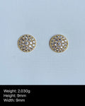 Round Stud Earrings - USD 159