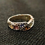 Nine Stone Swirl Ladies Ring