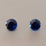 0.25 Carat Natural Blue Sapphire Pair - Unheated