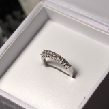 White Sapphire Engagement Ring