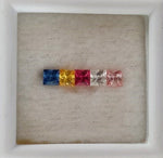 0.75 Carat Multicolor Natural Sapphires - Unheated