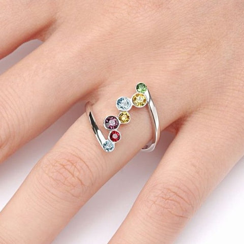 Nine Stone Elegant Ladies Ring