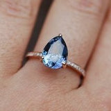 Ladies-Ring-Design-Pear-Shape-Blue-Sapphire