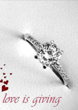 Elegant White Sapphire Wedding Ring